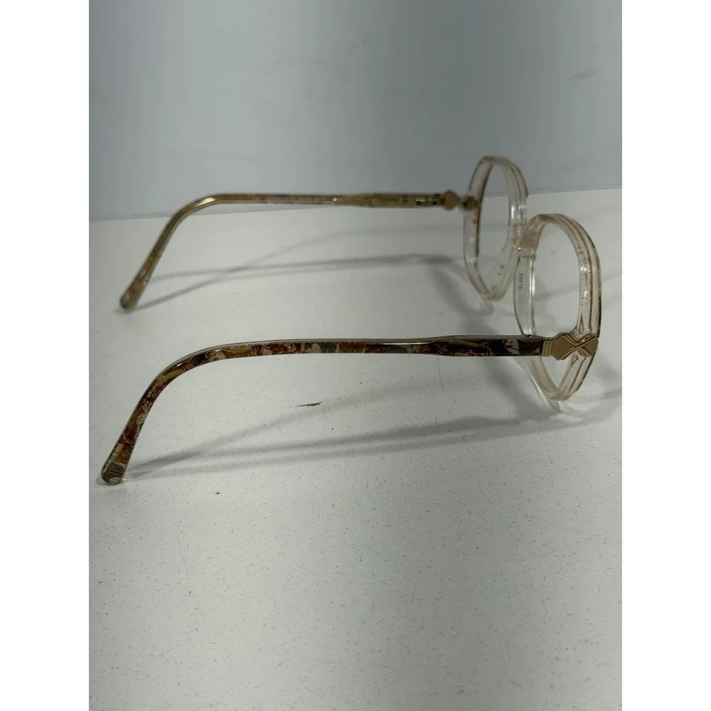Safilo Vintage Oversized Square Eyeglasses Clear Tortoise Made in Italy 53 15